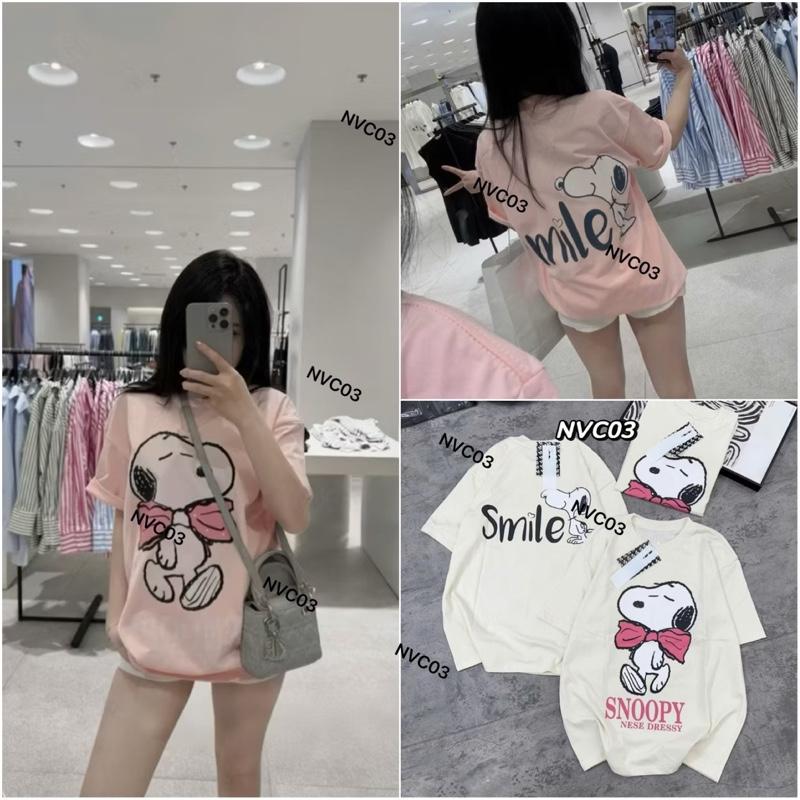 NVC03 Áo phông nữ hoạ tiết cún phối nơ sau lưng siêu dễ thương form rộng dáng giấu quần chất cotton 2c định lượng 250 dày dặn