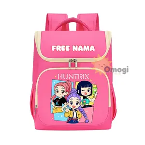 Tas Ransel Anak Kpop Demon Hunters Lucu Ransel Backpack Tas Gendong Anak TK/SD Free Nama kantong  sekolah Fashion