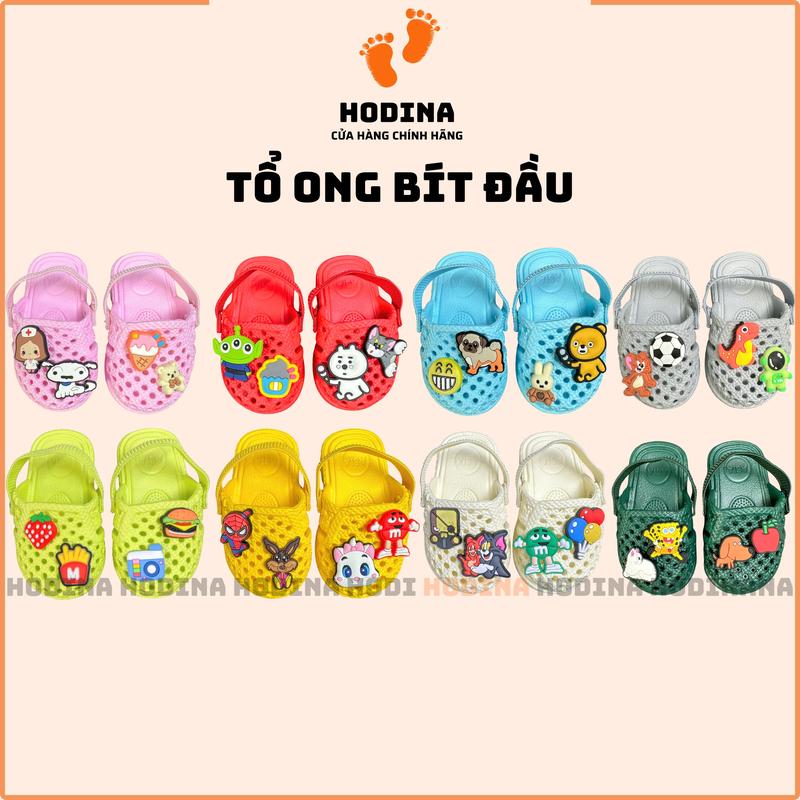 Dép Tổ Ong Bít Đầu Kèm Sticker Cho Bé Dép Tập Đi Siêu Nhẹ Hàng Chính Hãng Cao Cấp