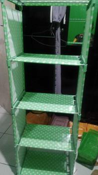 Product Review of Rak Buku Portable 4 Susun  - Rak Buku Aesthetic from k**3 0