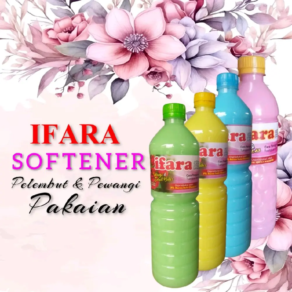 Softener Ifara Pelembut dan Pewangi Pakaian Original 1 Liter - Clean, Anak, Bunga, Merah