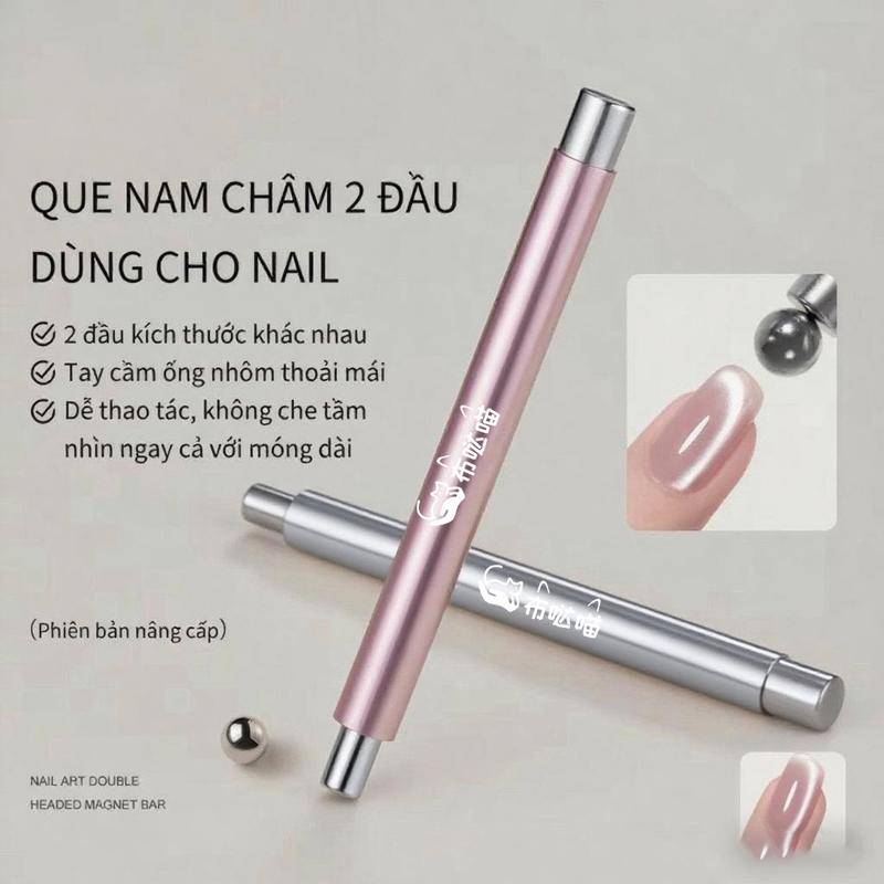 Gel Sơn Móng Tay Mắt Mèo Thiết Kế Mới Nâng Cấp Bút Từ Tính Lớn Hai Đầu Dày Dễ Phối Đồ Dụng Cụ Làm Móng Từ Tính