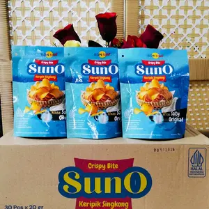 Suno Crispy Bite Keripik Singkong BUY 1 GET 1 Rasa Salty Original & Rasa Balado 30 Pcs x 20 gr