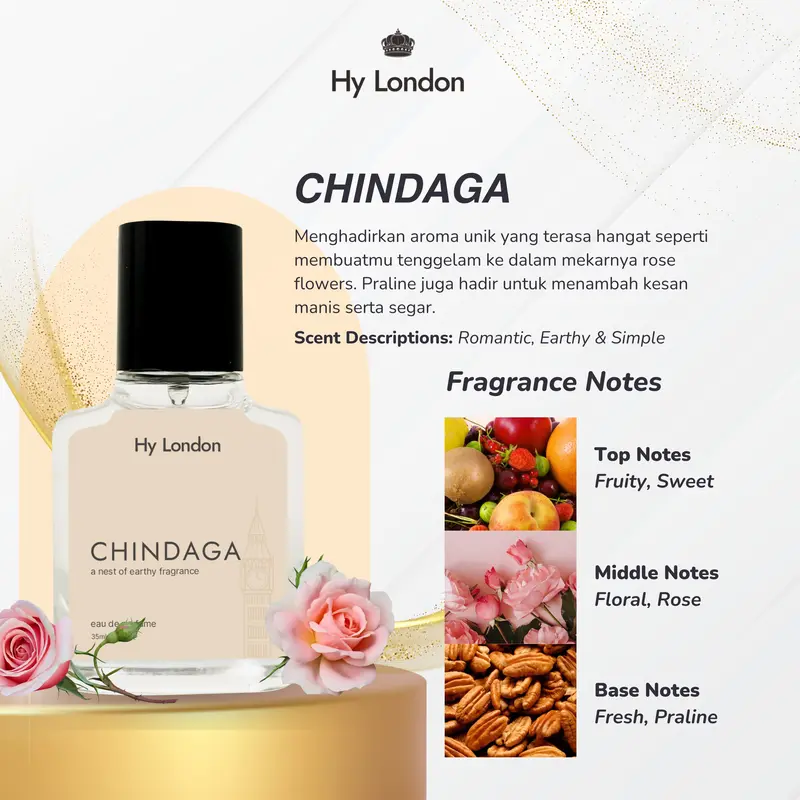 [HAMPERS LEBARAN] Hy London Parfum Wanita 3 Botol - Pink Moody, Chindaga, Clouds Happy, Valerie, Miss Poppy, dan Pink Poppy - Wangi Eau   De Parfume 1
