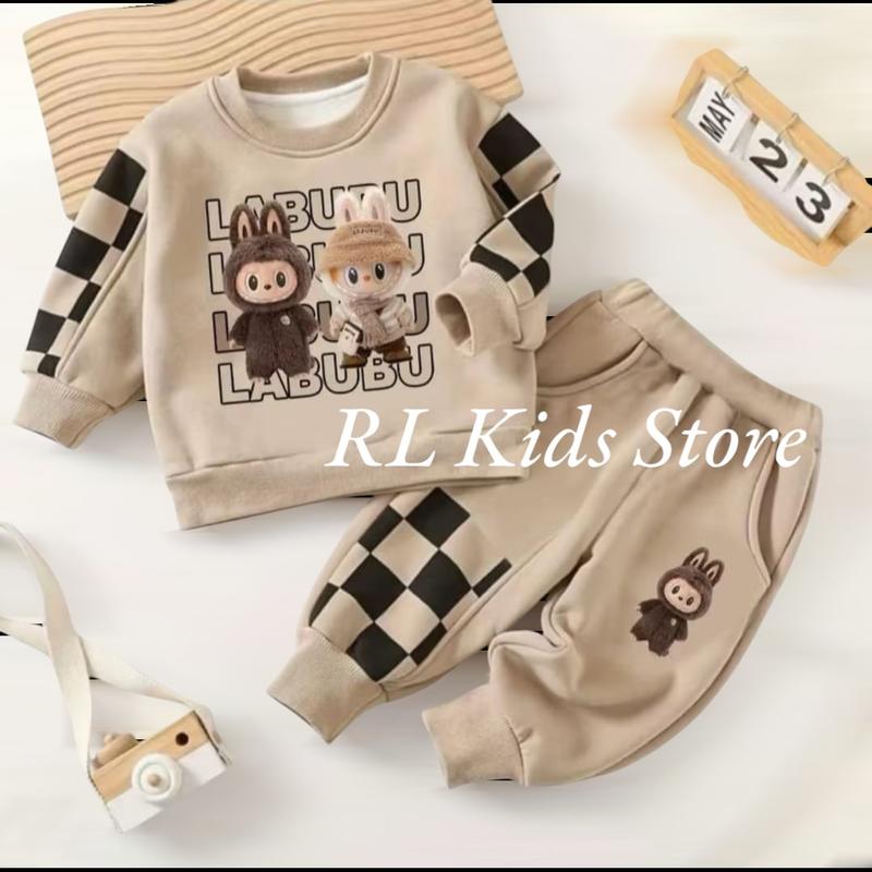 setelan baju suiter anak permpuan laki- laki dan perempuan/setelan joger anak uisa 1-4 tahun Laki-Laki Anak-Anak 1