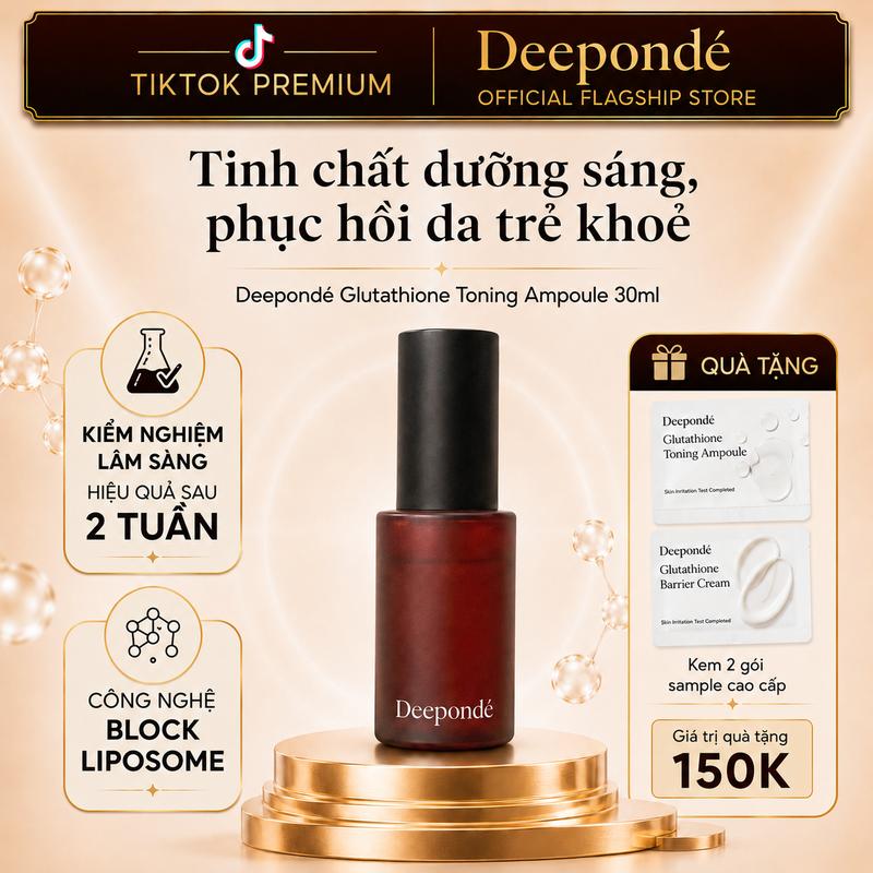 Serum Hỗ Trợ Dưỡng Trắng Phục Hồi Trẻ Hóa Và Thu Nhỏ Lỗ Chân Lông Deepondé…