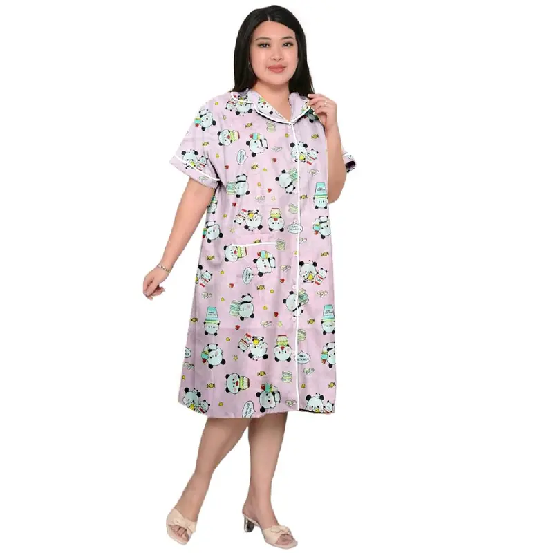 daster piyama wanita jumbo ld120/daster wanita oversize Katun Busui Ibu Kancing Bumil Tidur 0
