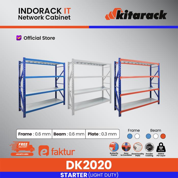 Kitarack Stacking Rack Promo Kitarack Rack Gudang Serba Guna Light Duty 200Kg / Layer 4 Susun ...