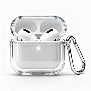 AirPods Pro 2ケースカバー、耐衝撃TPUフル保護ケース。AirPods 2/3/4およびProシリーズ対応。高透明度・ミニマリストデザイン、キーホルダー付き。傷防止・落下保護。注目商品。
