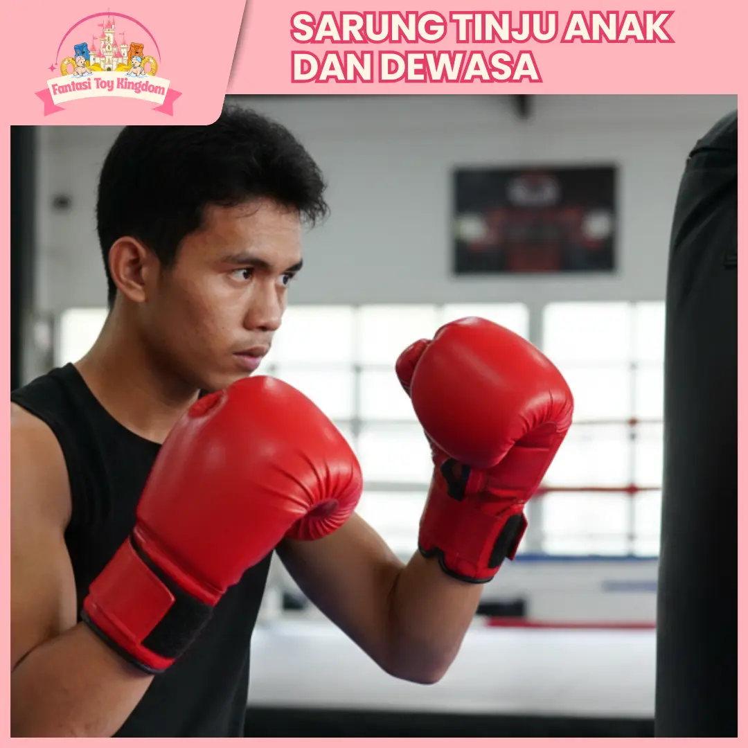 Fantoy - Sarung Tinju Boxing Anak & Dewasa | Boxing Gloves Tebal Anti Sakit Sarung Tinju Latihan Samsak MMA