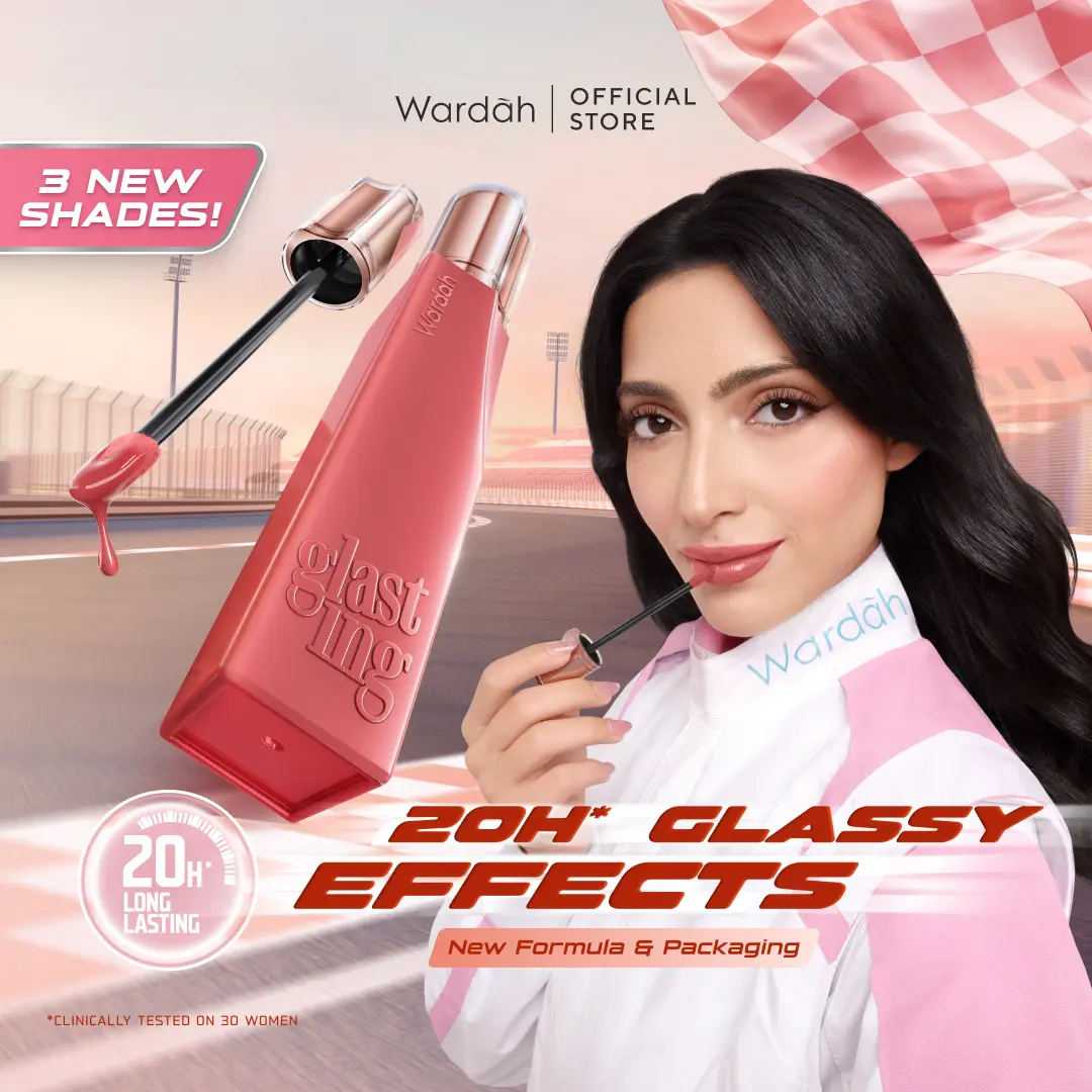 [Top Creator Pick's] NEW! WARDAH Glasting Liquid Lip - Hi-Pigmented Glass Color, Ringan, Tidak Lengket, Transferproof - Makeup