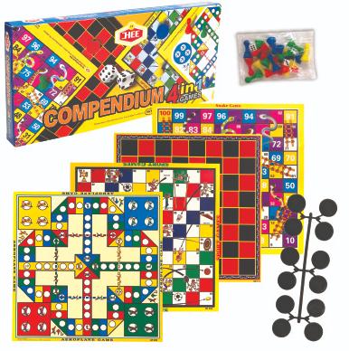 Compendium Game System Compendium 4 in 1 Games/ YHT 351/ Board Games/ Games/ Kompedium ...