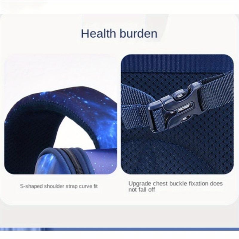 Product Introduction of Cặp Sách Đi Học, Không Thấm Nước, Thiết Kế Phi Hành Gia Hoạt Hình, Không Gian Bầu Trời Đầy Sao, Ba Lô Đi Học, Sức Chứa Lớn 6