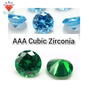 Permata Green Blue Cubic Zirconia AAA eceran