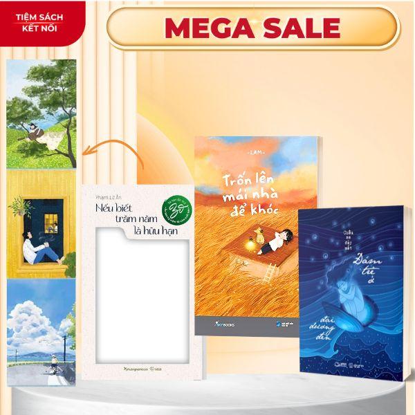 Sách - Combo 3 cuốn: Trốn lên mái nhà để khóc + Đám trẻ ở đại dương đen + Nếu biết trăm năm là hữu hạn