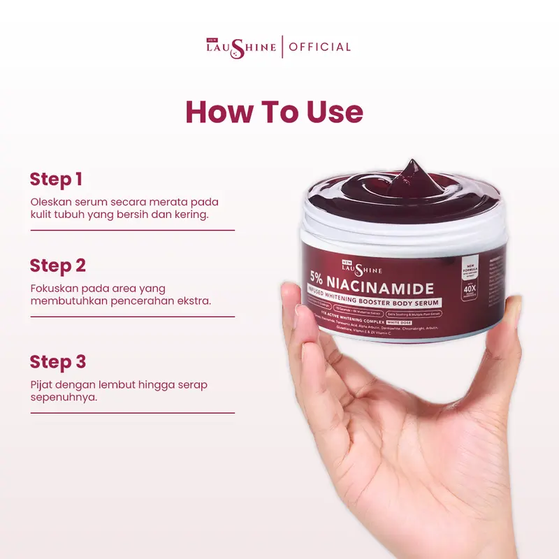 Laushine Bundling Radiant Exfoliant - Body Serum & Body Peeling - Exfoliasi - Membantu Mencerahkan 3