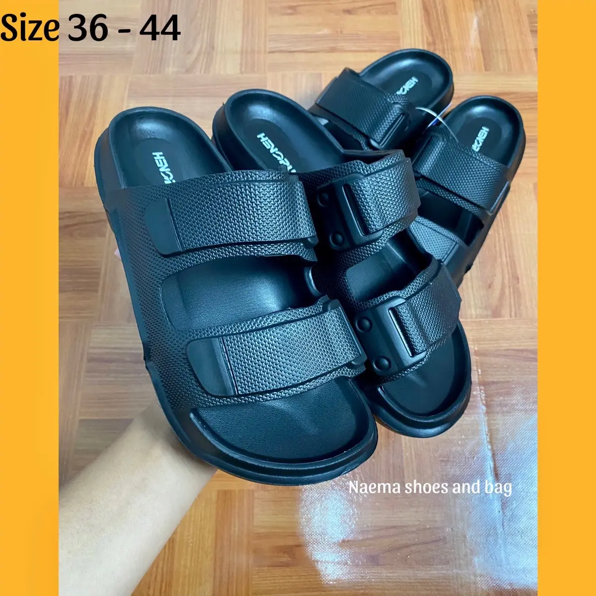 Sandal karet hengrun 8016 - Sandal karet selop laki laki terbaru - sandal selop ban 2 laki laki