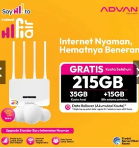 Advan HIFI AIR ADVAN V1 PRO 4G LTE WiFi Router Modem Indosat Tri Bonus Kuota 215GB Garansi Resmi 1 Tahun Kecepatan Stabil Dual Fungsi Ringan Stylish