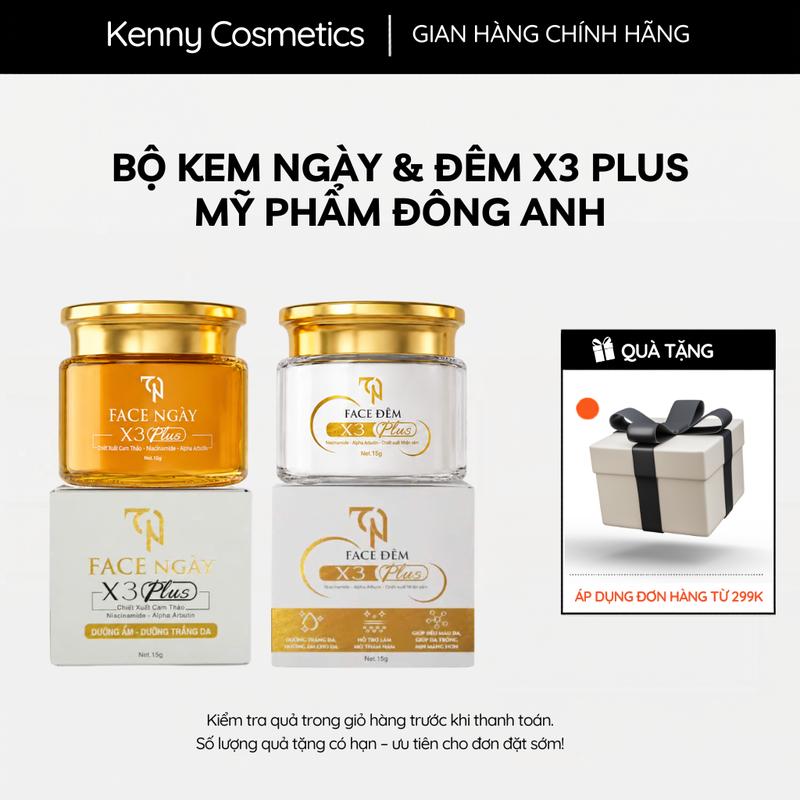 Combo Kem Face Collagen X3 Plus Ngày Và Đêm Mẫu Mới 2026 - Face Ngày Và Face Đêm Đông Anh - Nguyễn Huỳnh Như