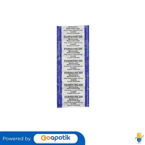 FORBETES 500 MG STRIP 10 TABLET