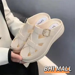 [ASFER] Sandal Wanita Sendal Selop Premium Wedges Karet Jelly PCU Kekinian Antislip Empuk Ringan Shoes