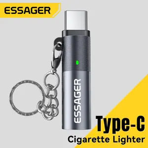 ESSAGER Type-C Cigarette Lighter Mini Windproof Plug and Play Energy saving and Safe Car and Home Portable Lighter