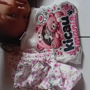 Baju Anak Perempuan - Ataya Setelan Kaos Anak Perempuan Karakter Digital Printing Terlaris / Fashion Oneset Baju Pendek & Celana / Rok Pendek Gambar DTF Terbaru