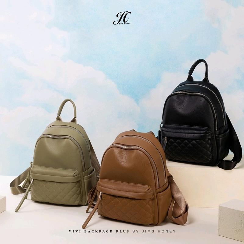 JimsHoney Tas Ransel Sekolah Kerja Kulit Wanita VIVI BACKPACK PLUS 1
