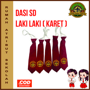 Dasi SD bordir karet anak laki