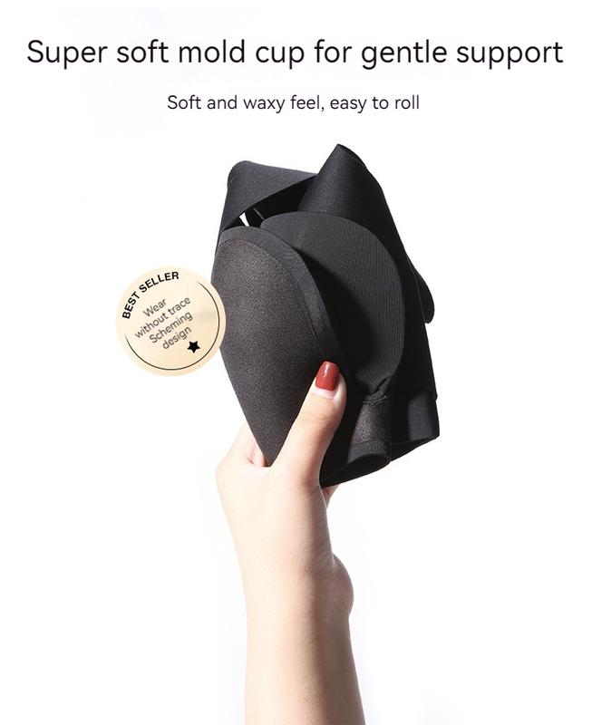 Product Introduction of Internet Celebrity Designer Hot Seamless Underwear Breast Holding Adjustable Bra Set Wireless Small Chest Push up and Anti-Sagging Sexy Bra Female Summer 6