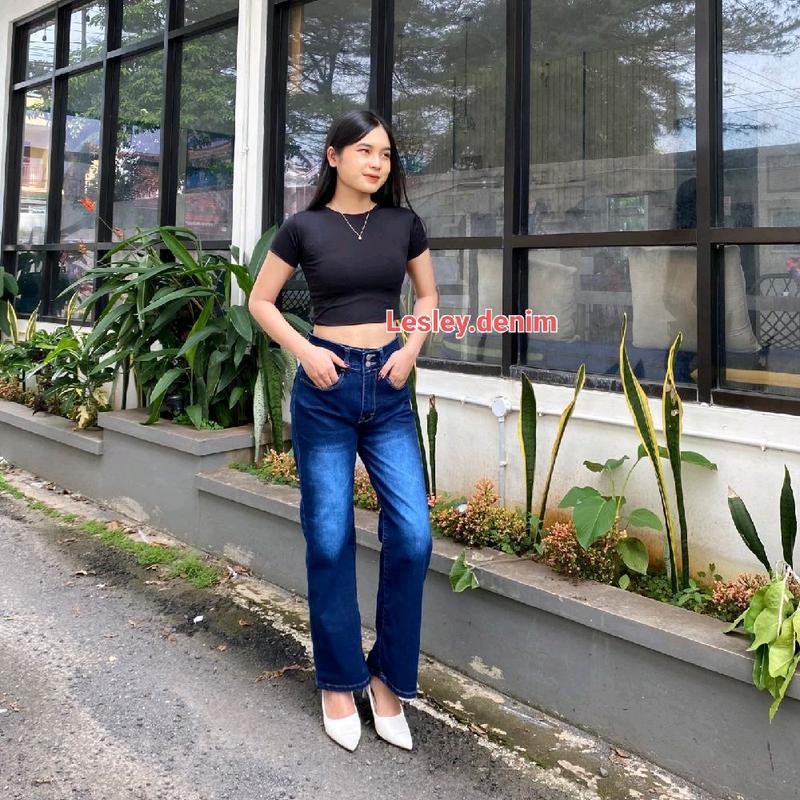 Celana jeans kulot higtwaist premium//celana jeans//celana kulot//celana wanita//celana panjang//jeans kulot//jeans kulot panjang//celana panjang 2