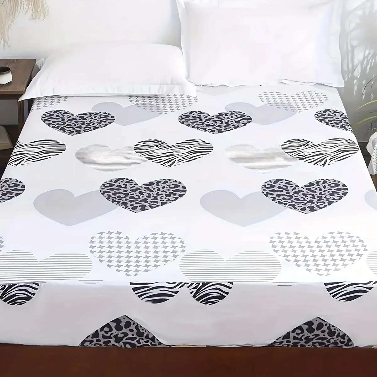 Heart Pattern Bedding Set, 1 Count Soft Comfortable Bedding without Pillowcase & Inner Core, Bedding Supplies for Home Bedroom Hotel