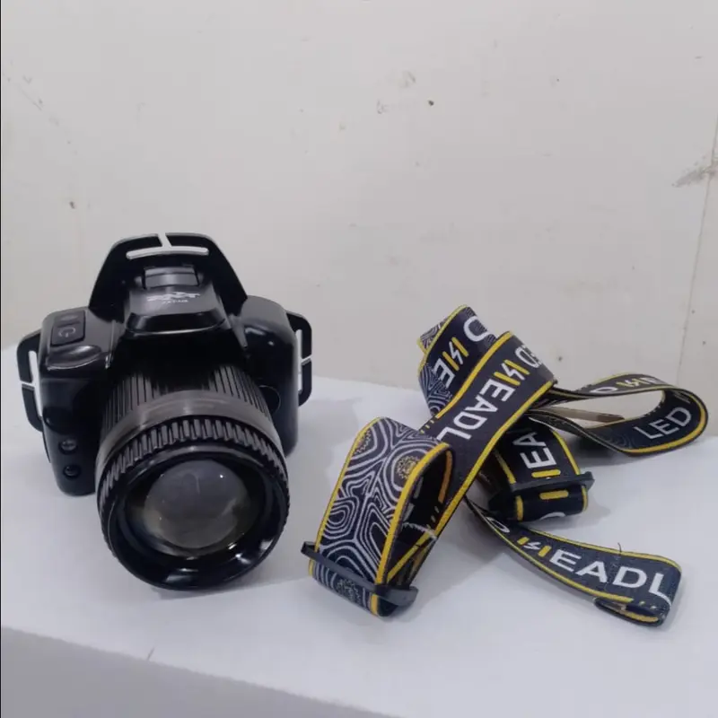 Senter kepala Super Zoom ZXT-U8 super terang cahaya putih model kamera 3