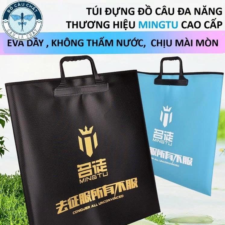  Túi Đựng rọng cá MINGTU - túi đựng phụ kiện câu cá cao cấp với 3 màu sắc đỏ xanh và đen. 