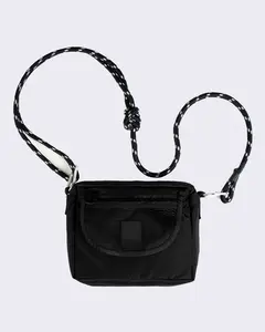 Fertig - Inetha Sling Bag – Tas Selempang Pria Hitam, Parasut Taslan, Kompartemen Cocok Untuk Harian