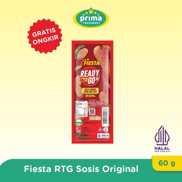 Gambar FIESTA READY TO GO SAUSAGE ORIGINAL 65 GR/PC dari Prima Mart ID Kota Administrasi Jakarta Utara Tokopedia