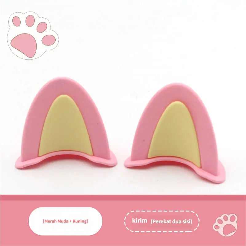 Pink＋Kuning -Telinga Kucing
