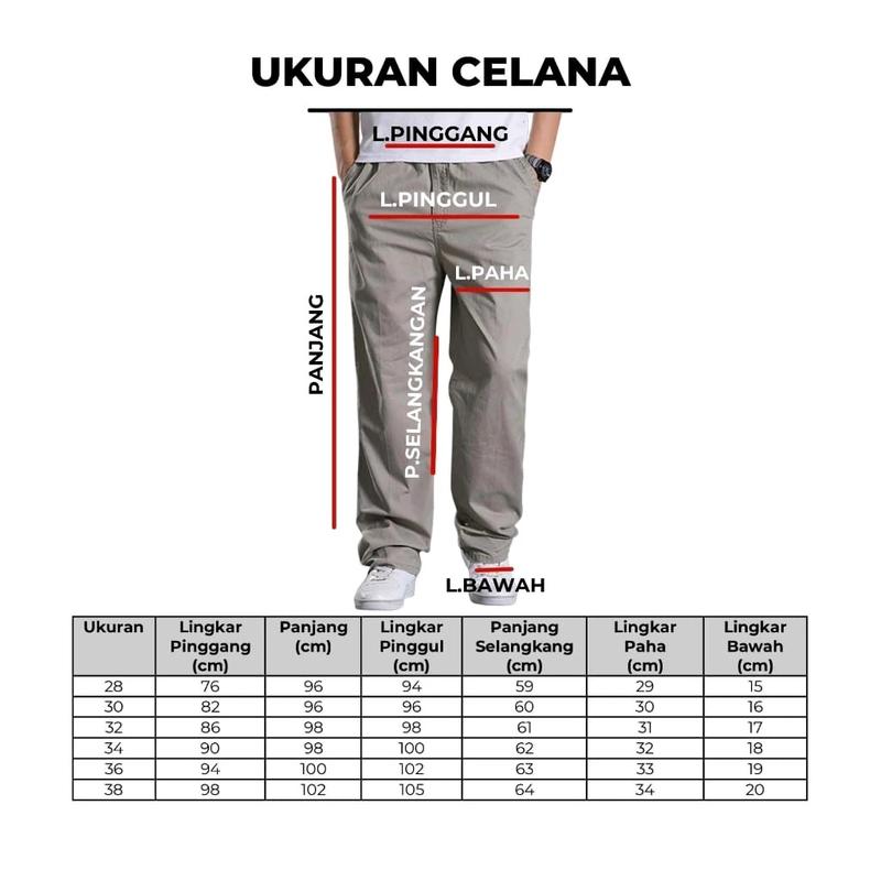 Celana Sam Cargo Panjang Pria Dewasa Celana Cargo Premium Long Cargo Pants Cargo Baggy Loose Fit  celana  Katun 3