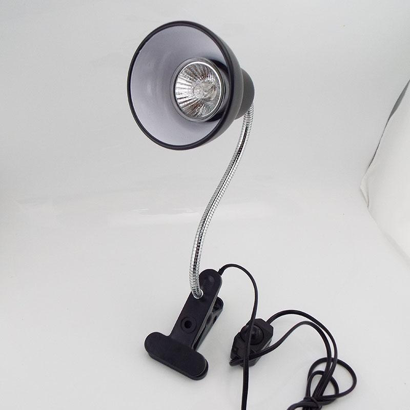 Product Introduction of UVA+UVB 220V Reptile Heating E27 Base LED Lamp Deck Holder Tortoises Bulb Turtle Light Clip  SGK 181
