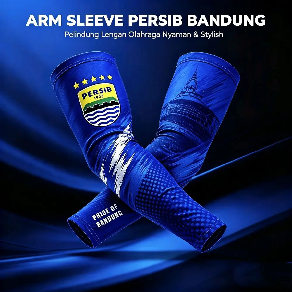 Persib Bandung Manset Motif Arm Sleeve Pelindung Lengan Olahraga Nyaman & Stylish Pride of Bandung