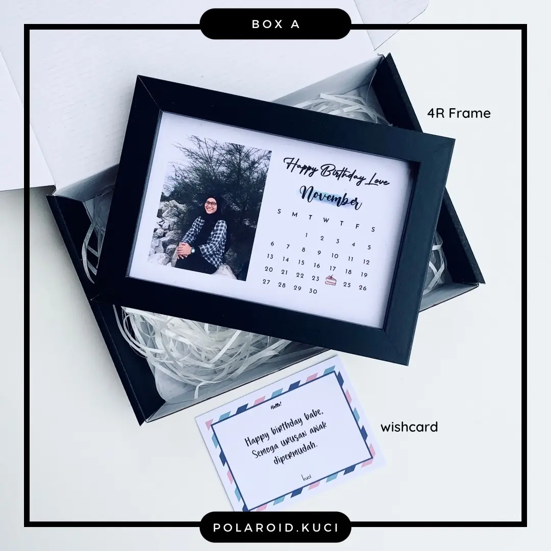 Giftbox with Customized 4R Frame for Birthday Gift