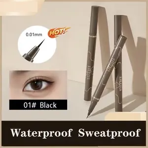 MINT Eyeliner Pena Slim Ulat Sutra Berbaring Cair Waterproof Tahan Air Cepat kering Eyeliner Riasan Mata Tanpa Eyebrow Eyelash Pen Liquid Eyeliner Microblading 4D Pen Untuk Menggambar Alis dan Bulu Mata Liquid Eyebrow Pen SUPER THIN