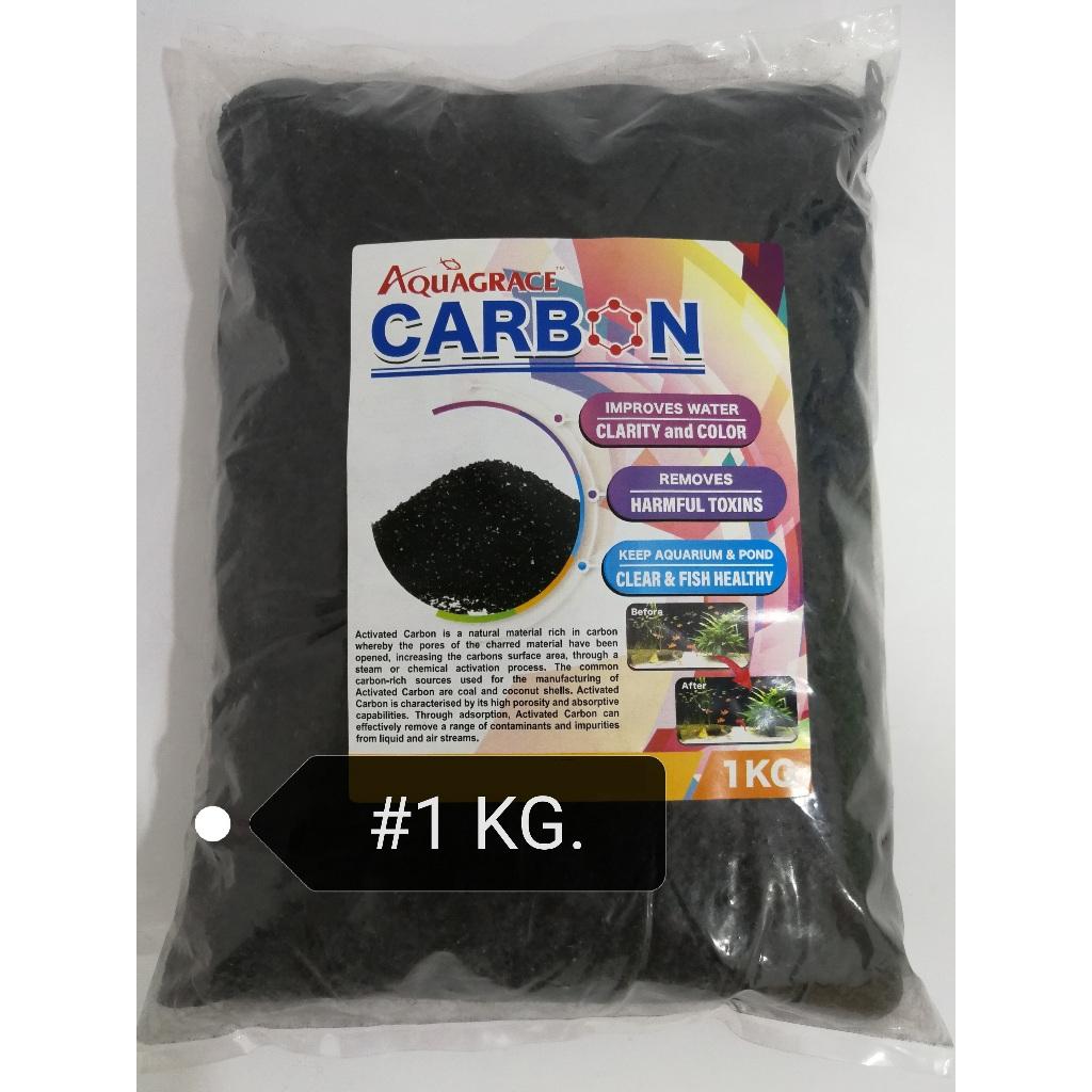 AquaGrace Carbon 1kg Activated Active Filter Fish Aquarium Ikan Akuarium