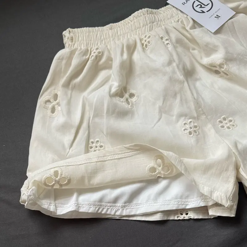 [DEAL MỞ BÁN]Quần short nữ 2 lớp cạp chun ống rộng, quần đùi chất thô boi N28 6
