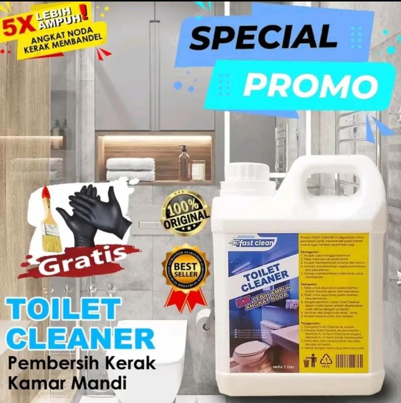 Fastclean Cairan Pemberish Toilet Serbaguna Dengan 5 Kali lebih Efektif Lantai Cleaner Pembersih Sarung 4