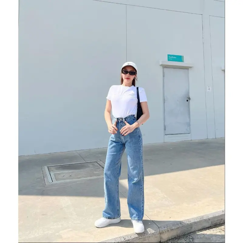CELANA HIGHWAIST KULOT LOOSE JEANS WANITA/CELANA LOSS/JEANS KEKINIAN Bawahan Panjang 6