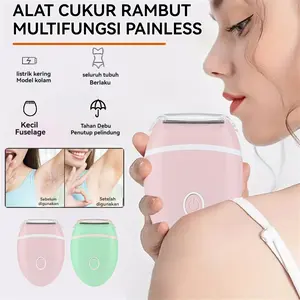 Pencukur Wanita 5-in-1 Lady Shaver Rechargeable – Hemat Energi untuk Wajah, Ketiak, Lengan, Kaki & Area Kewanitaan – Penghilang Rambut Praktis & Anti Iritasi