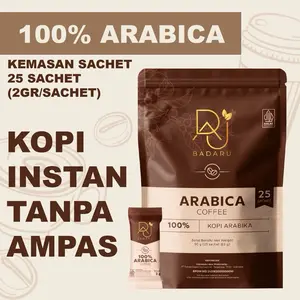 KOPI ARABIKA BADARU ISI 25sachet KOPI ARABIKA ESPRESSO INSTAN TANPA AMPAS