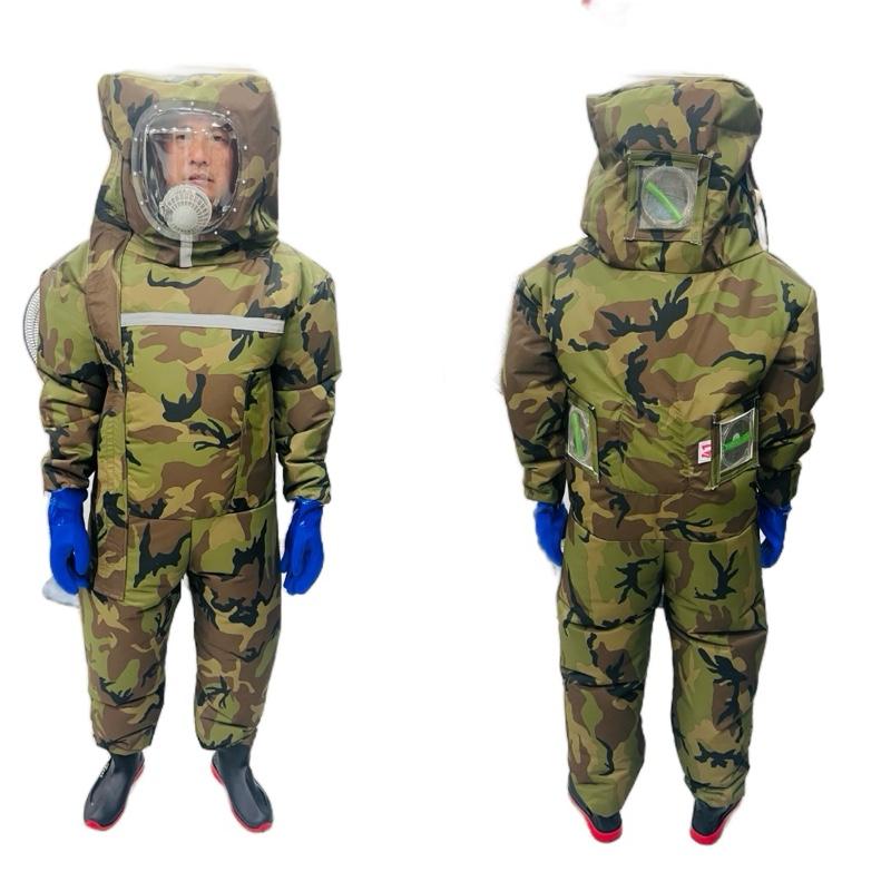 Quần áo bắt ong giá rẻ cải tiến có mặt nạ chống độc( vải kaki rằn ri cao cấp) Menswear Nam Jacket