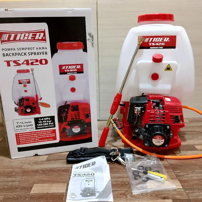 Mesin Semprot Hama Backpack Power Sprayer TIGER TS420 4Tak 20Liter ...